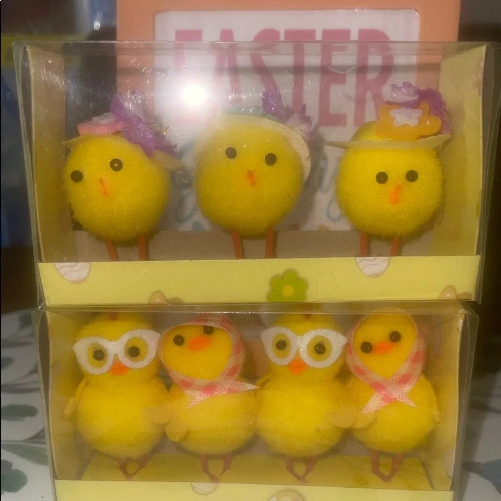 Yellow Easter Chick Decorations
